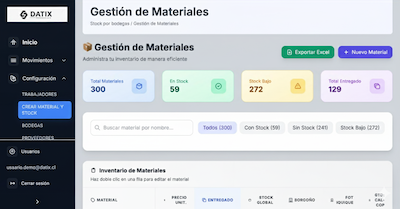 Sistema de control de herramientas